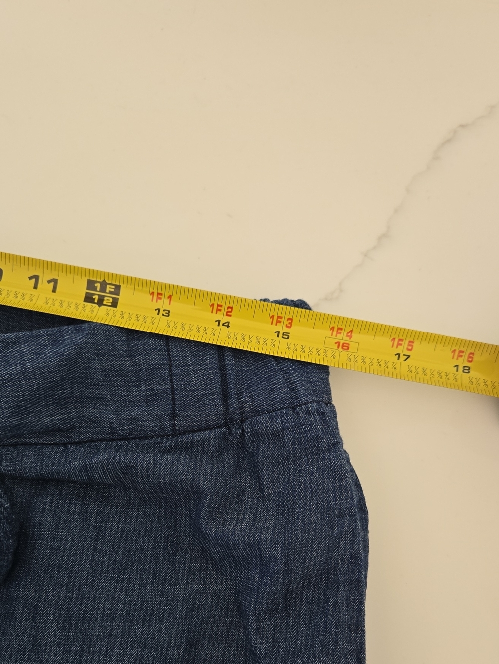 GAP Dark Blue Tie-Front Denim Skirt Size Medium - Picture 6 of 8